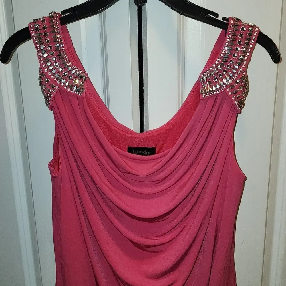Laundry By Shelli Segal pink sleeveless